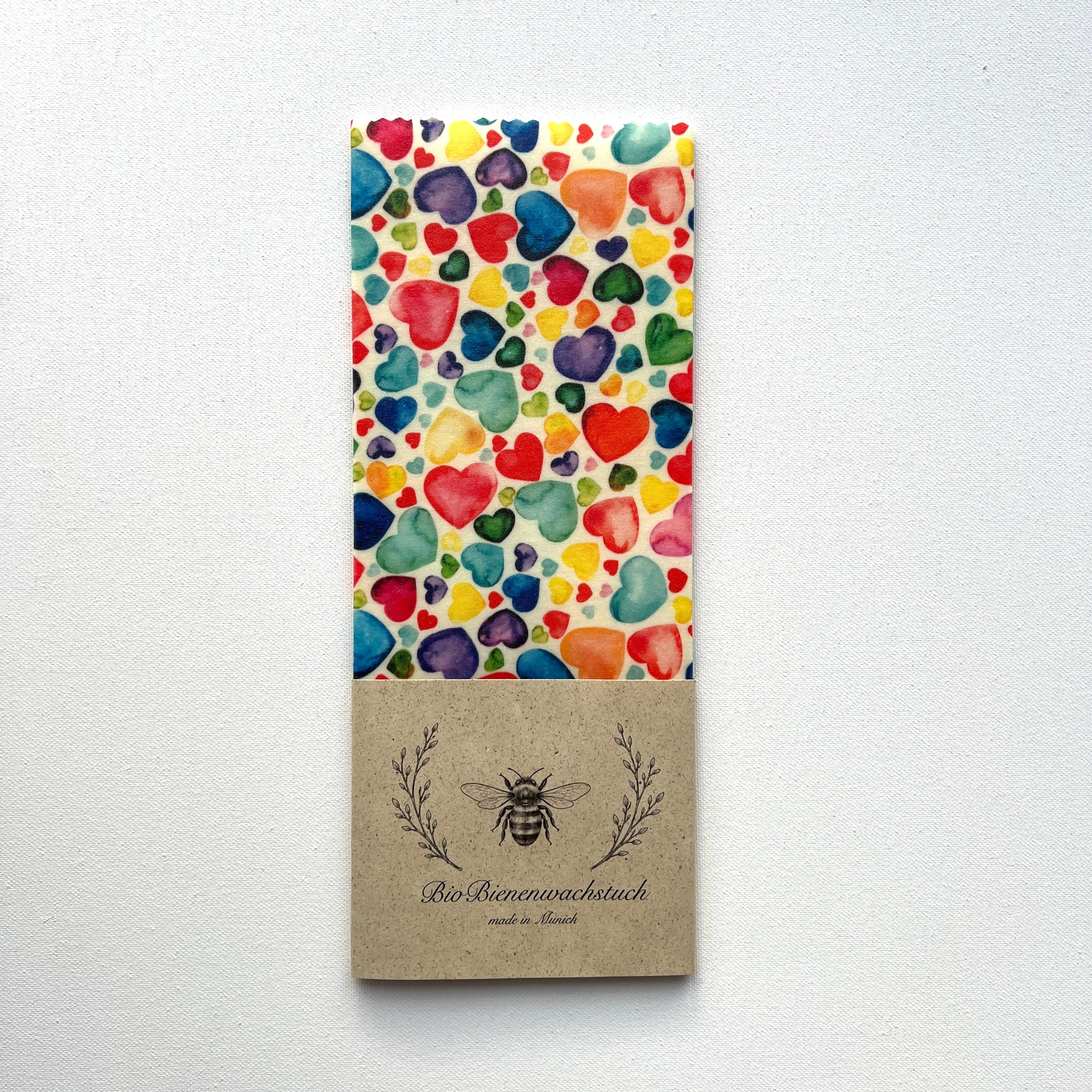 BIO-BIENENWACHSTUCH "Sweet Valentine's" 15cm - 35cm