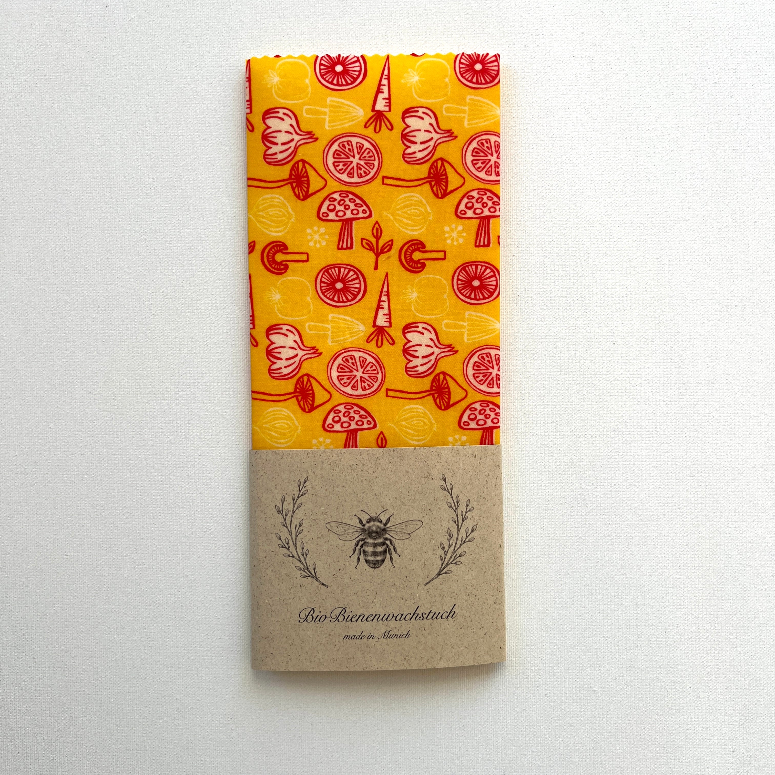 BIO-BIENENWACHSTUCH "Fresh from the Garden" 15 cm - 50 cm