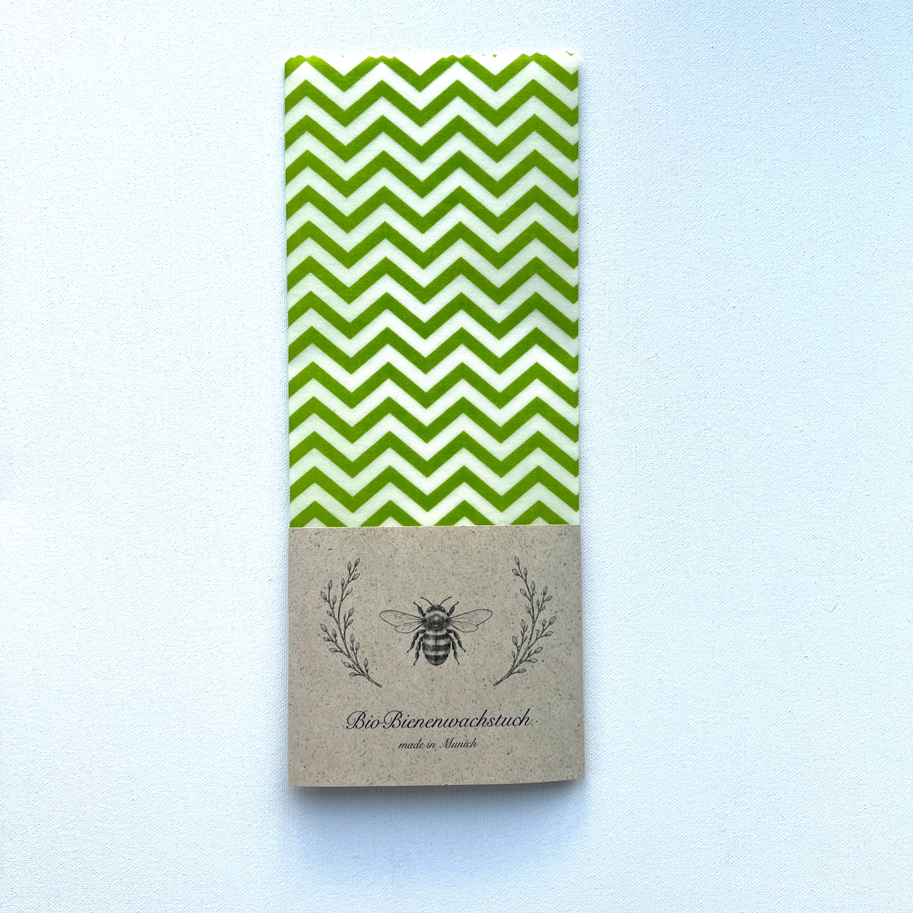 BIO-BIENENWACHSTUCH "Fancy Green" 15cm-35cm