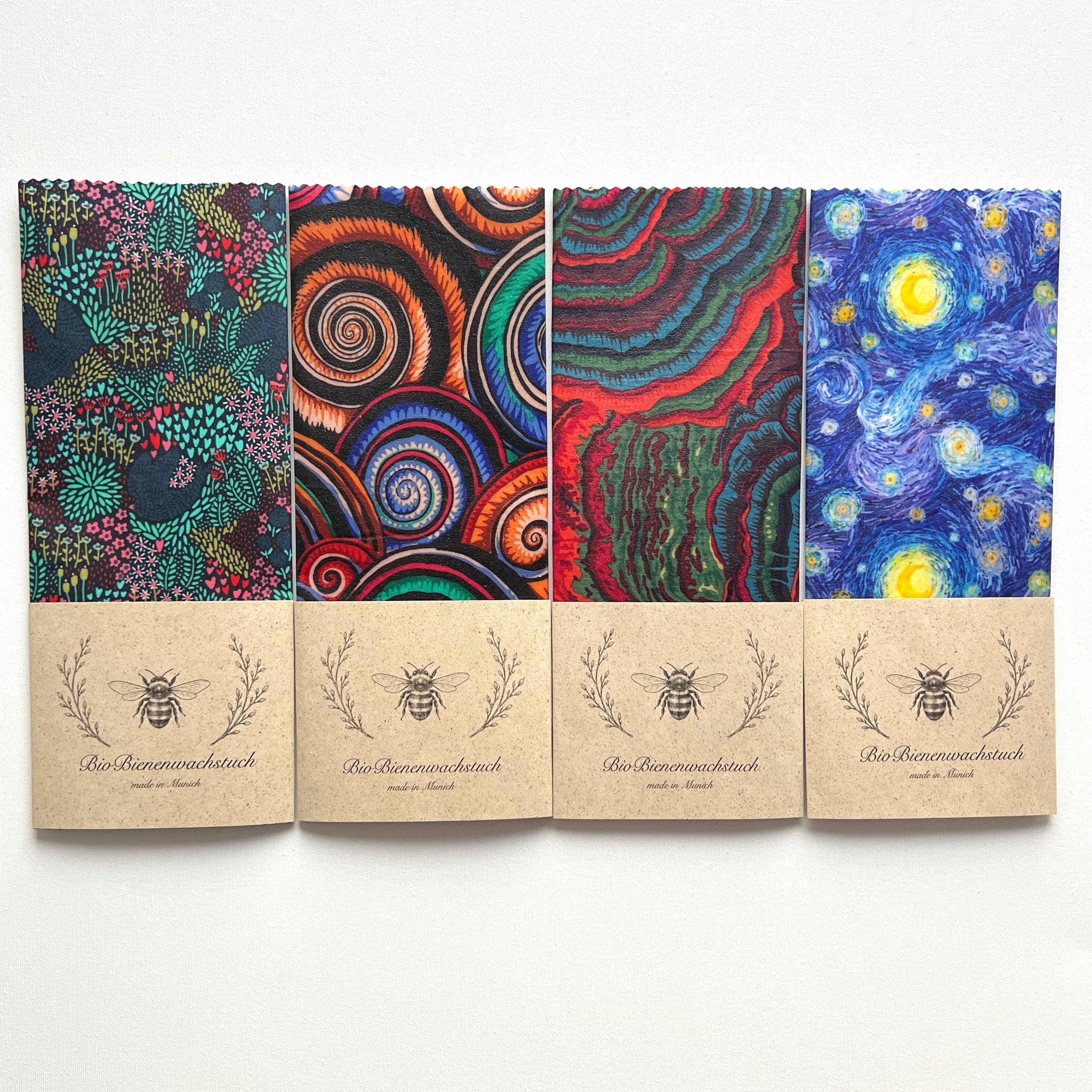 BIO-BIENENWACHSTUCH "Abstract" 15cm - 50cm