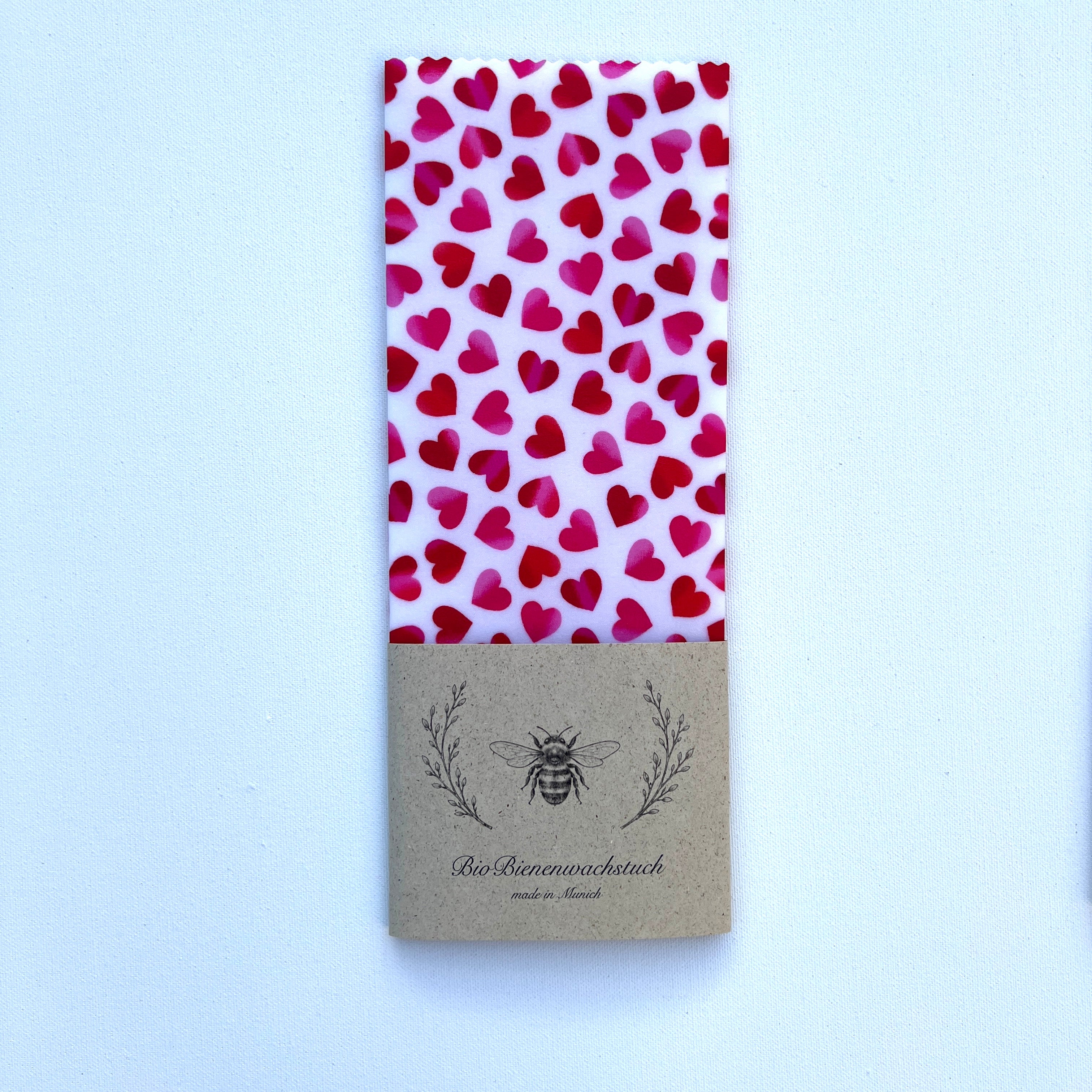 BIO-BIENENWACHSTUCH "Sweet Valentine's" 15cm - 35cm