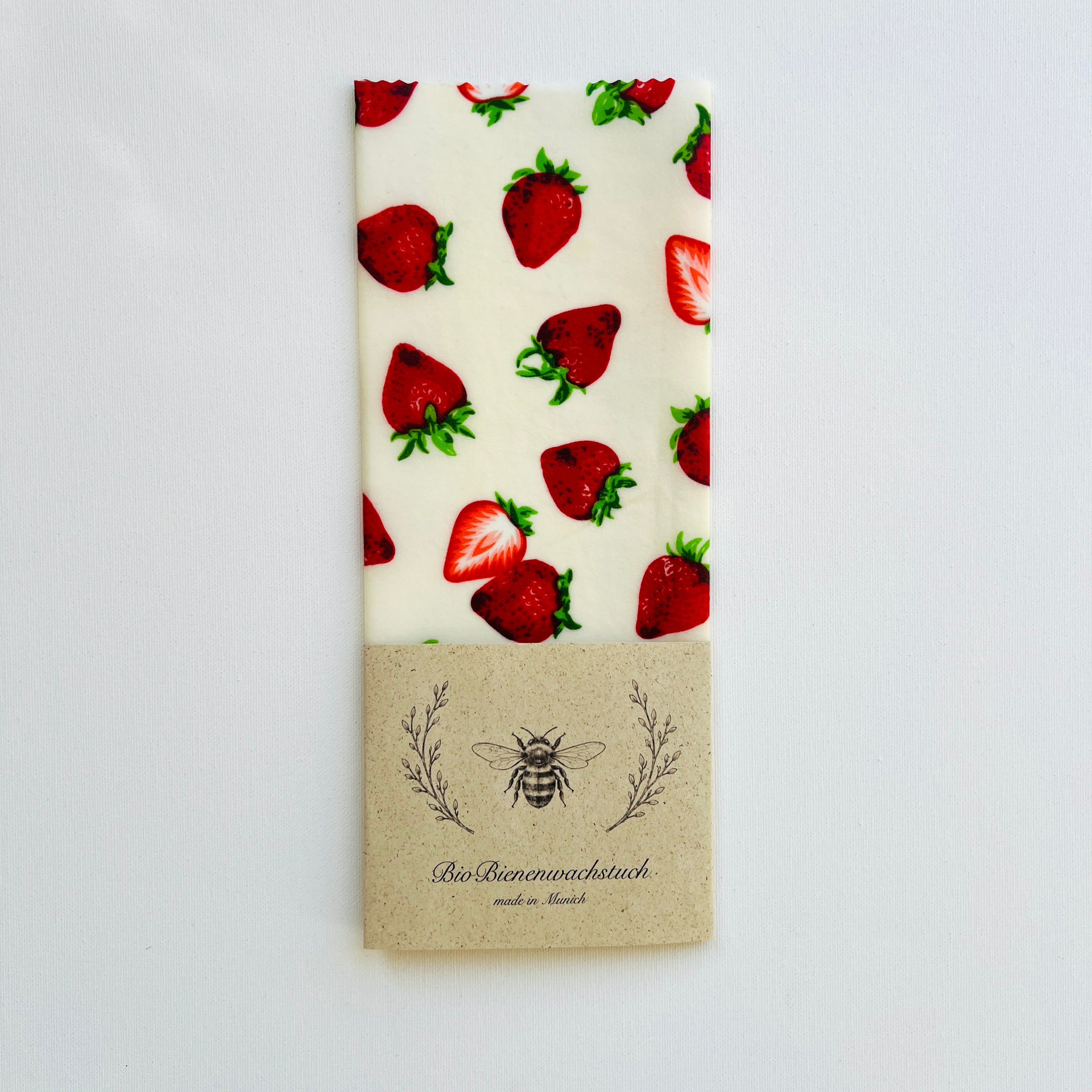 BIO-BIENENWACHSTUCH "Lemon & Strawberries" 15cm-50cm