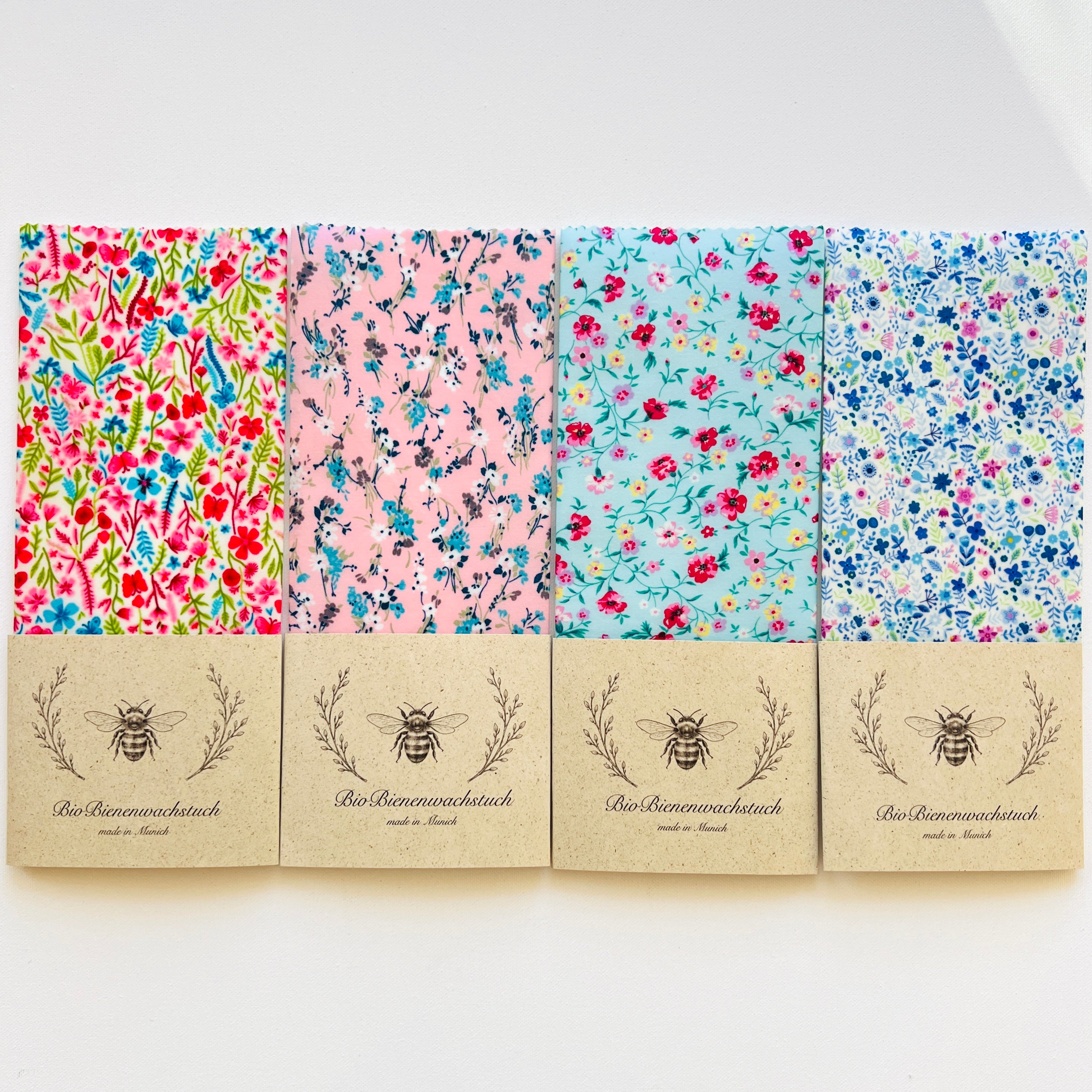 BIO-BIENENWACHSTUCH "Pink & Blue" 15cm - 50cm