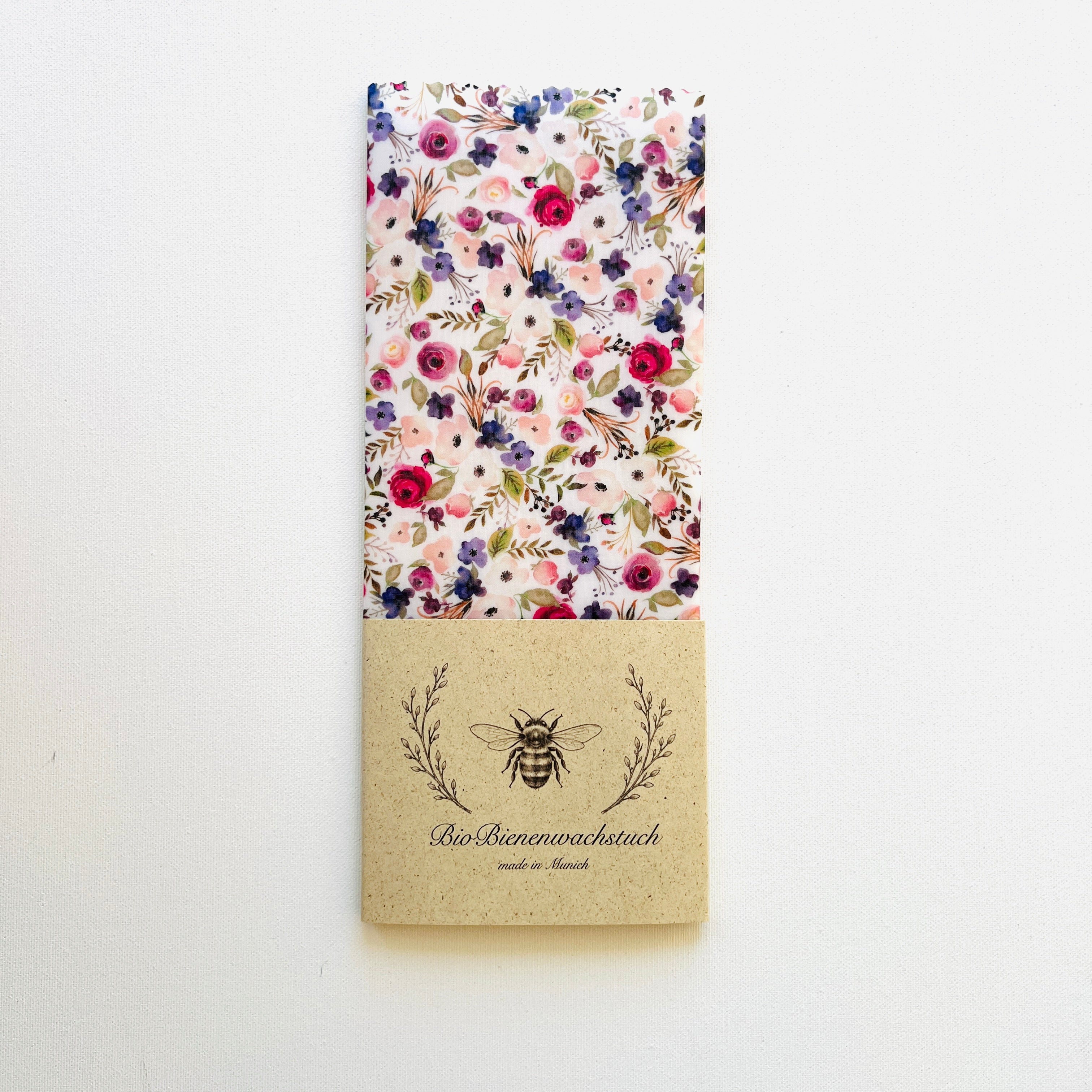 BIO-BIENENWACHSTUCH "Fairytale in purple" 15cm - 35cm