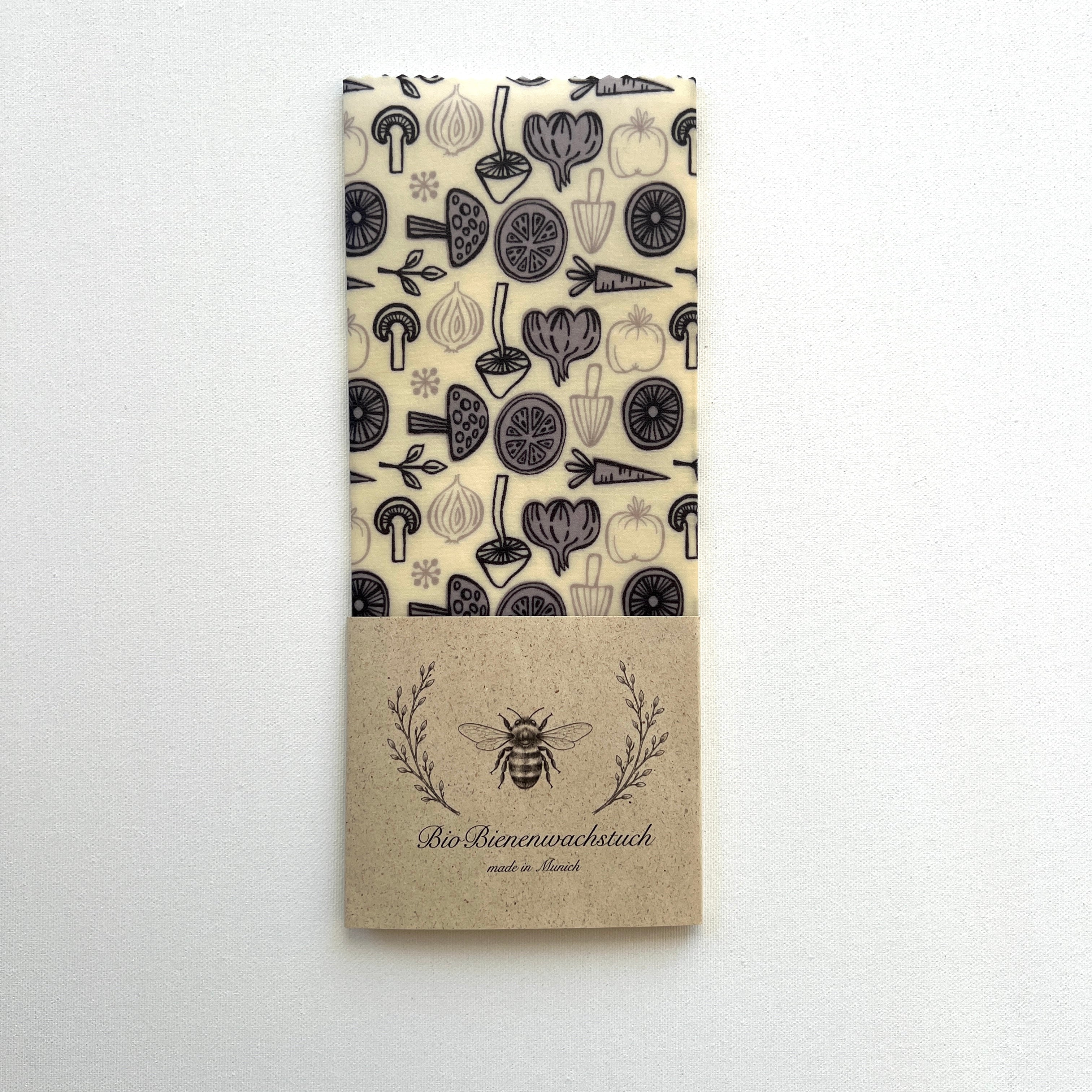 BIO-BIENENWACHSTUCH "Fresh from the Garden" 15 cm - 50 cm