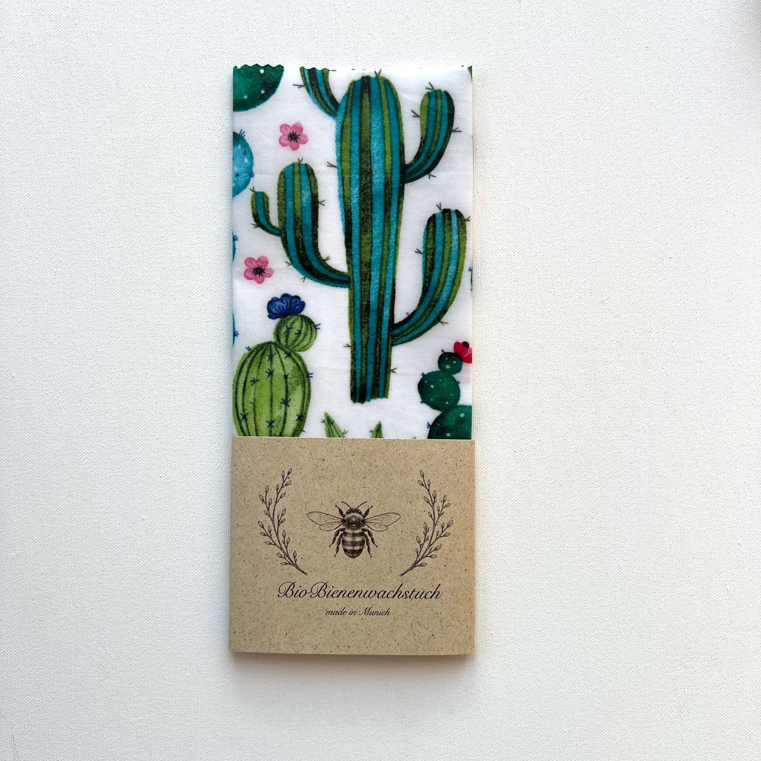 BIO-BIENENWACHSTUCH "Cactus" 15cm-35cm