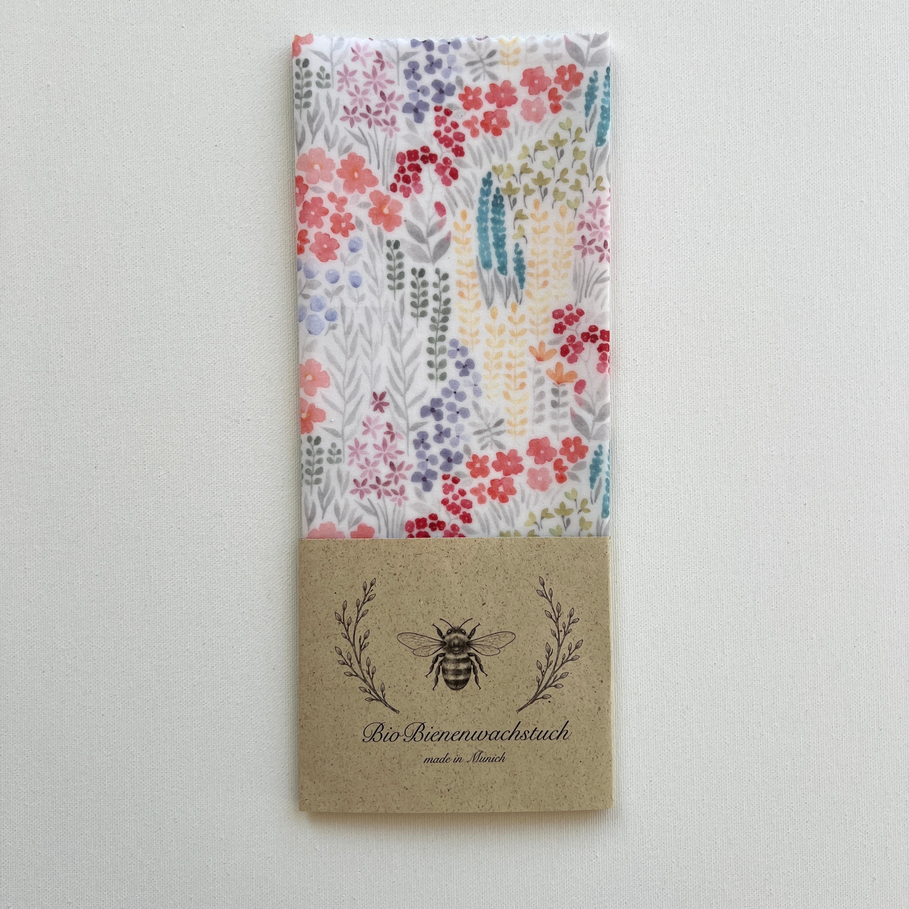 BIO-BIENENWACHSTUCH "Nature Flowers" 15cm - 50cm