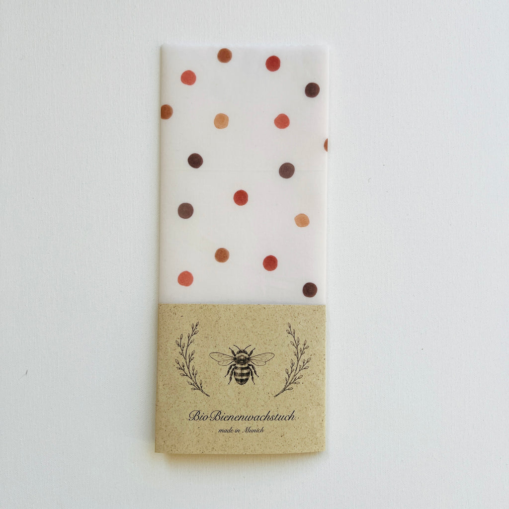 BIO BIENENWACHSTUCH "Happy Dots" 15cm - 50cm