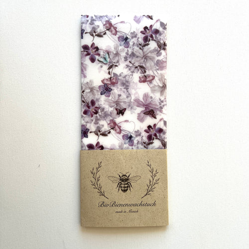 BIO BIENENWACHSTUCH "Fairytale in purple" 15cm - 35cm