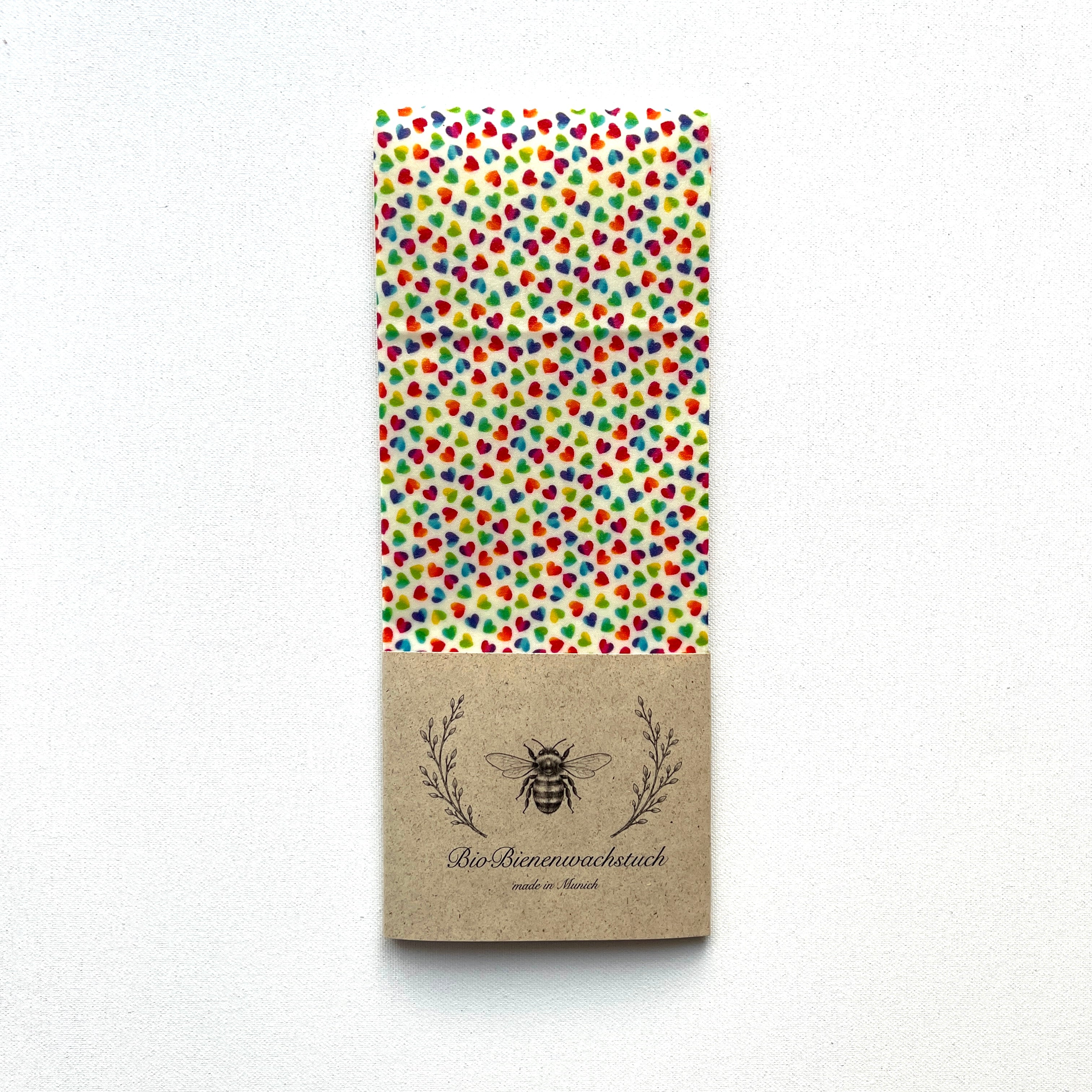 BIO-BIENENWACHSTUCH "Sweet Valentine's" 15cm - 35cm