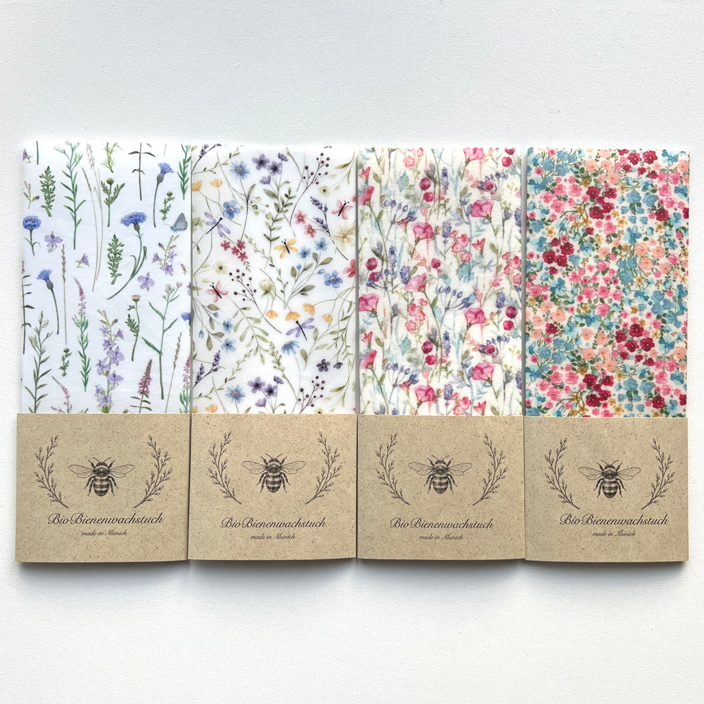 BIO-BIENENWACHSTUCH "Floral Beauty" 15cm - 50cm