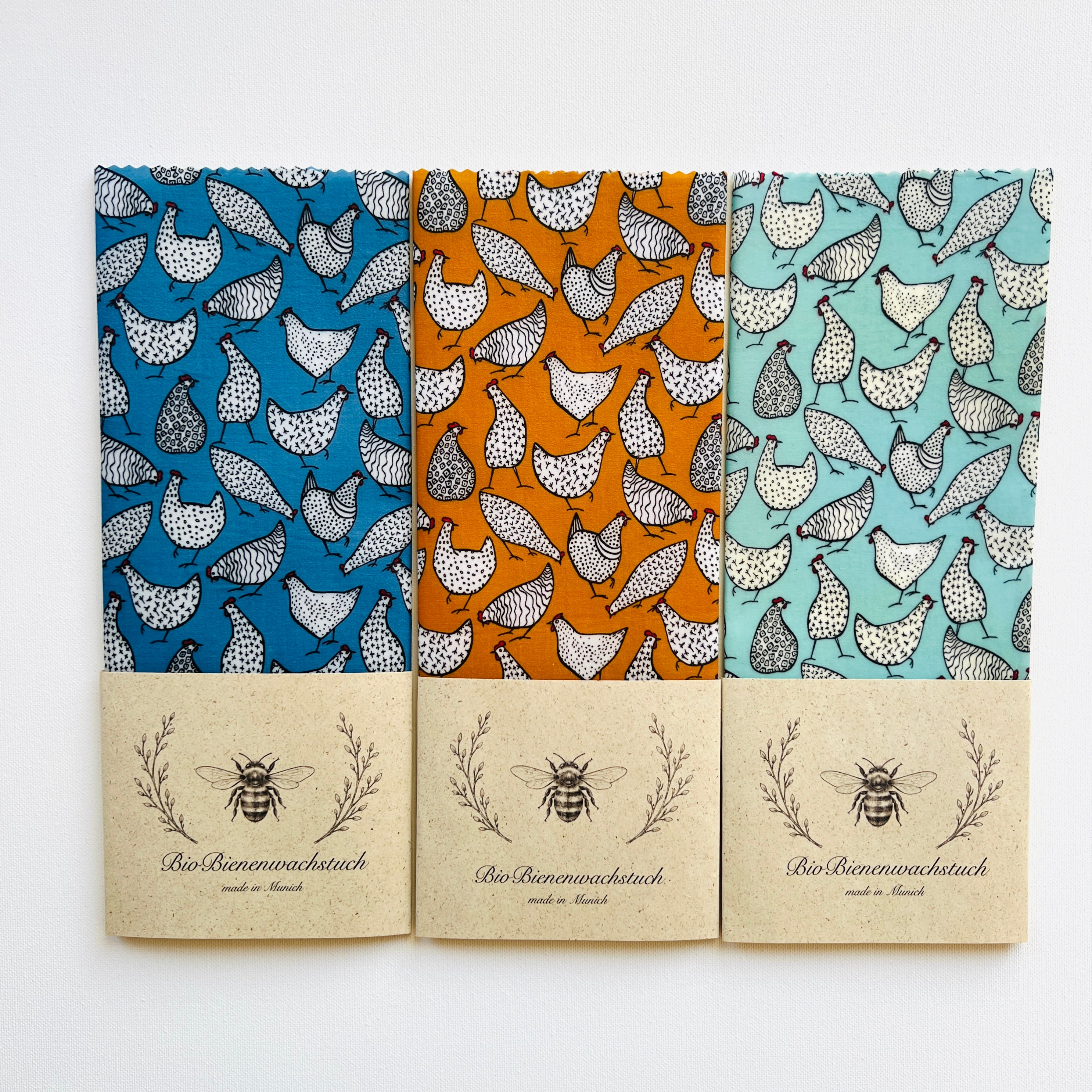 BIO-BIENENWACHSTUCH "Japanische Chicken" 15cm - 35cm
