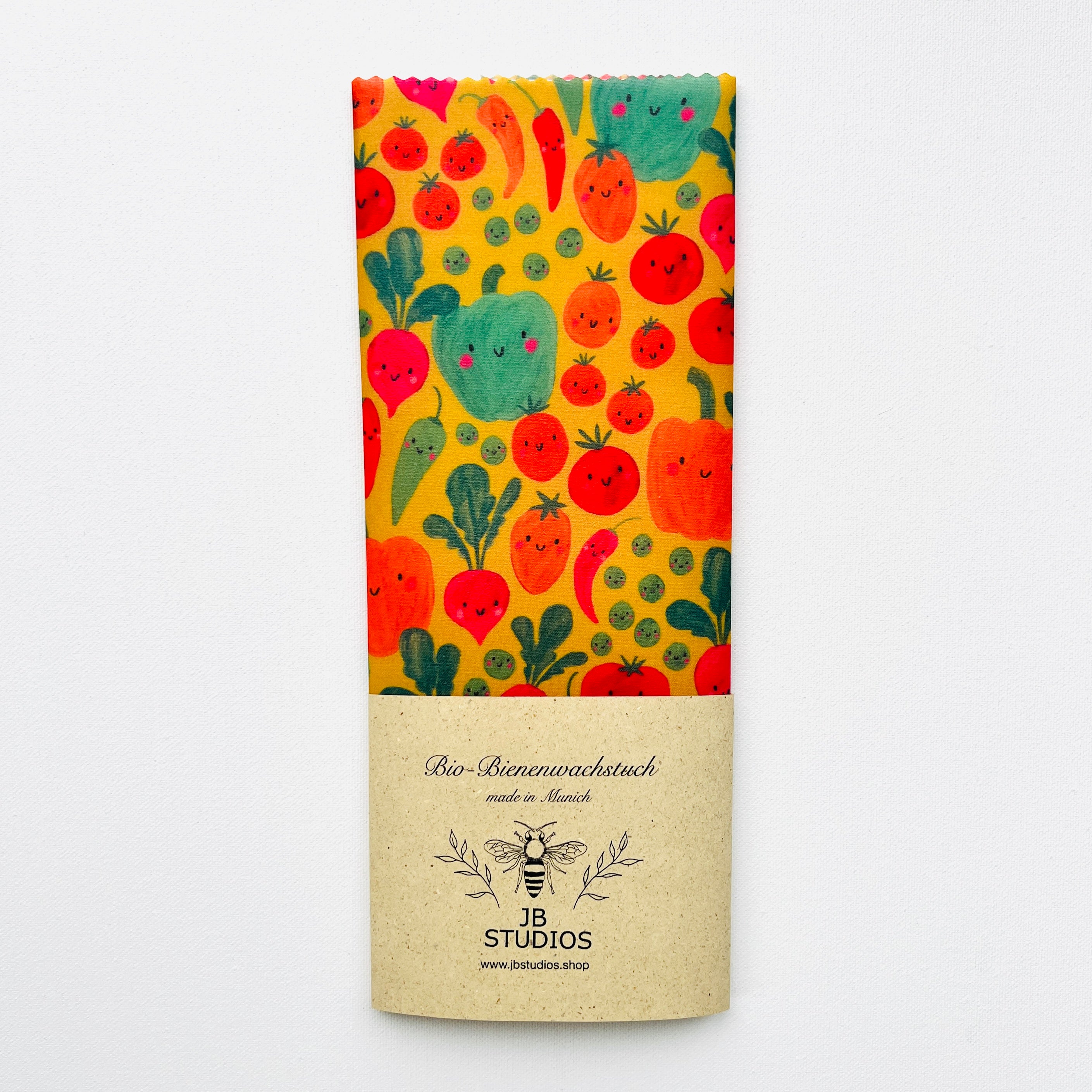 BIO-BIENENWACHSTUCH Happy Vegs 15cm - 50cm