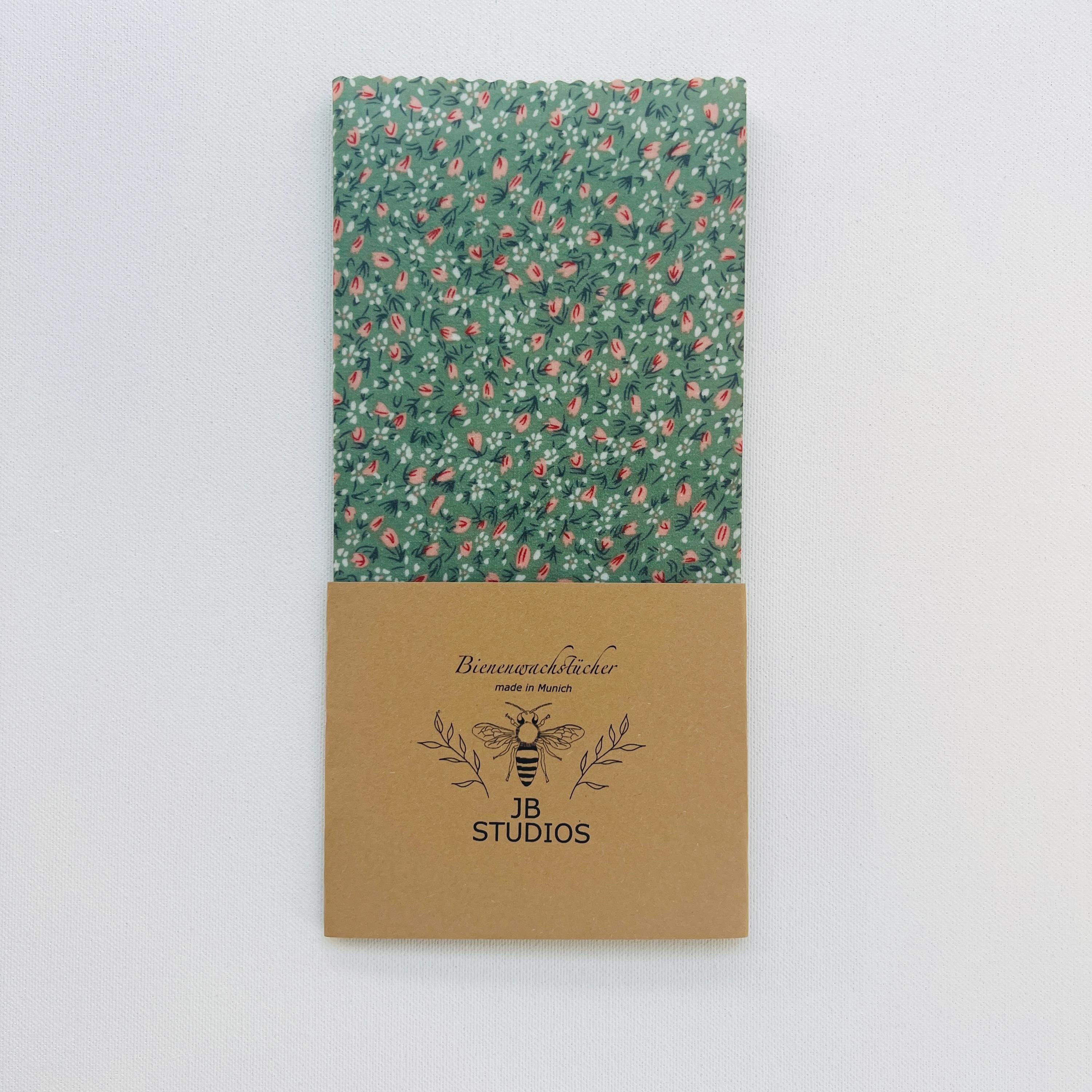 BIO-BIENENWACHSTUCH FLORAL 15cm - 50cm