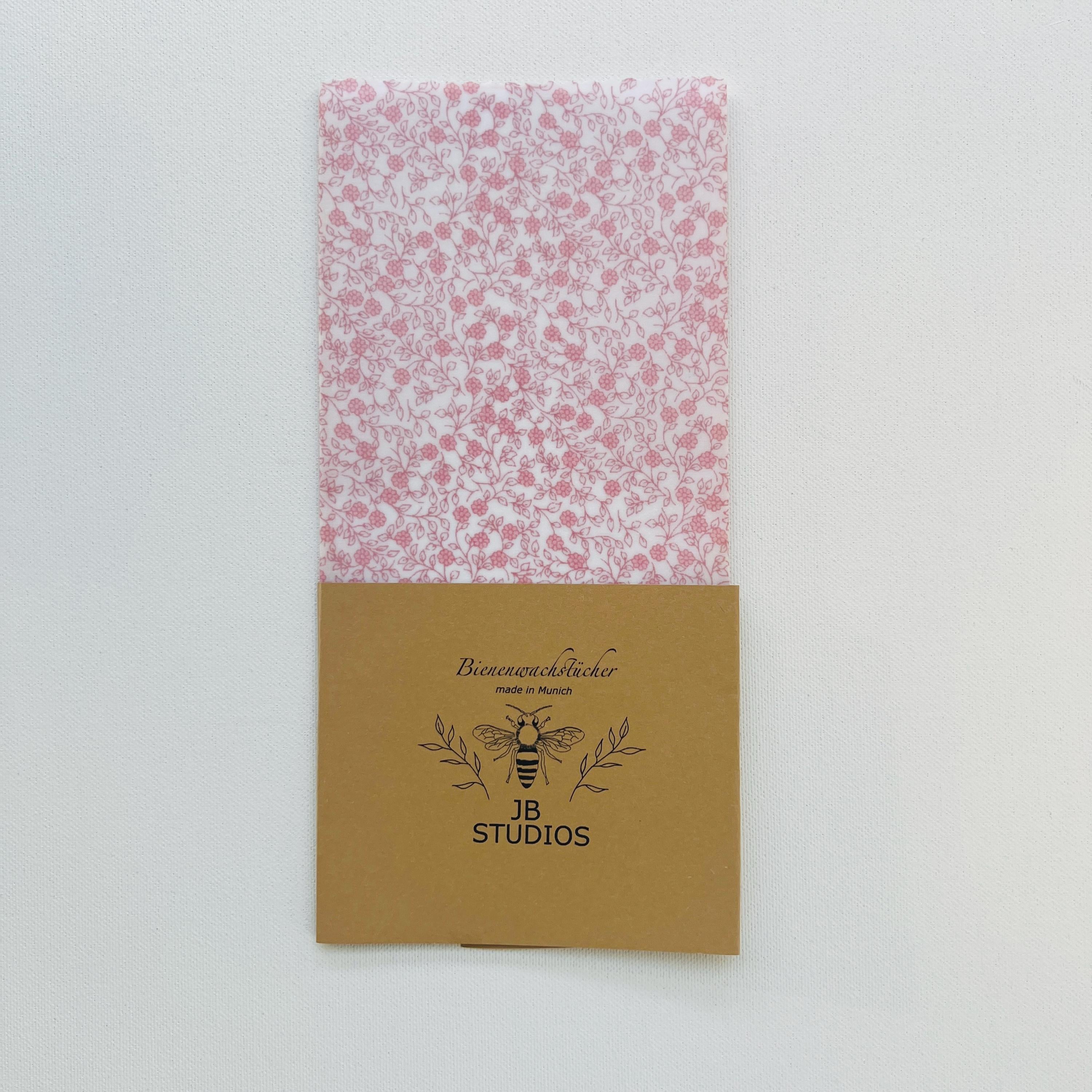 BIO-BIENENWACHSTUCH FLORAL 15cm - 50cm