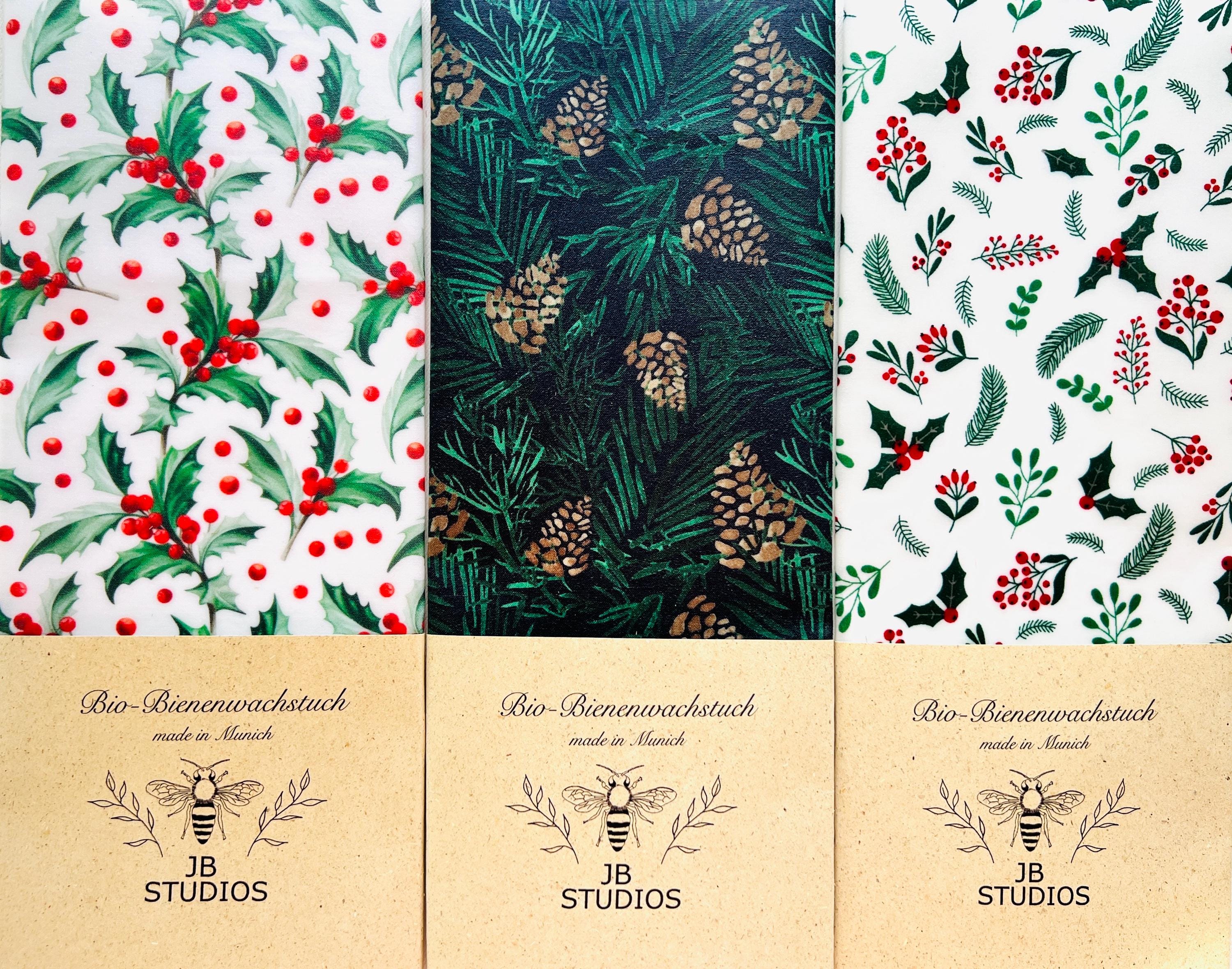 BIO-BIENENWACHSTUCH Winter Evergreen 15cm - 50cm