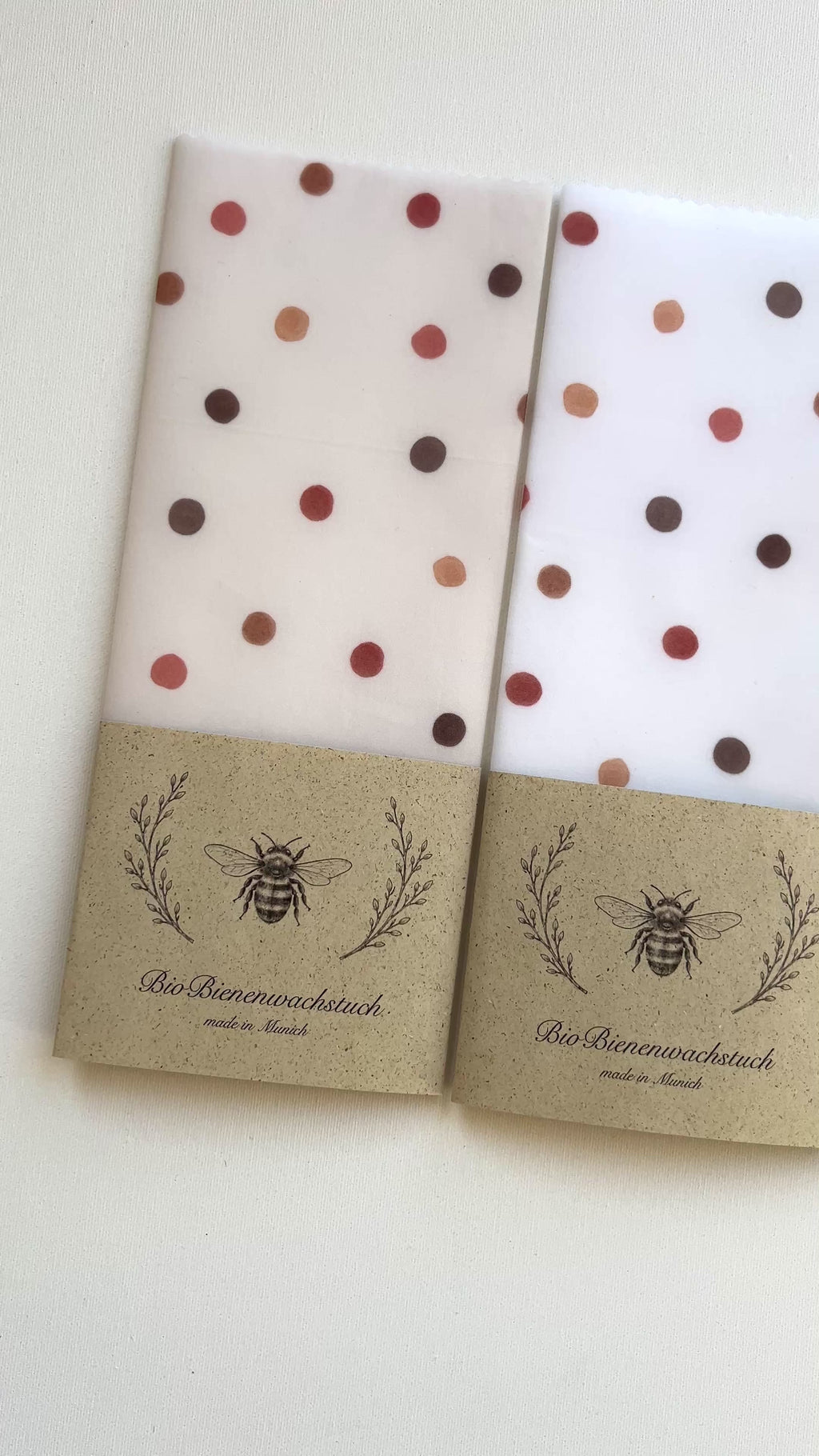 BIO BIENENWACHSTUCH "Happy Dots" 15cm - 50cm