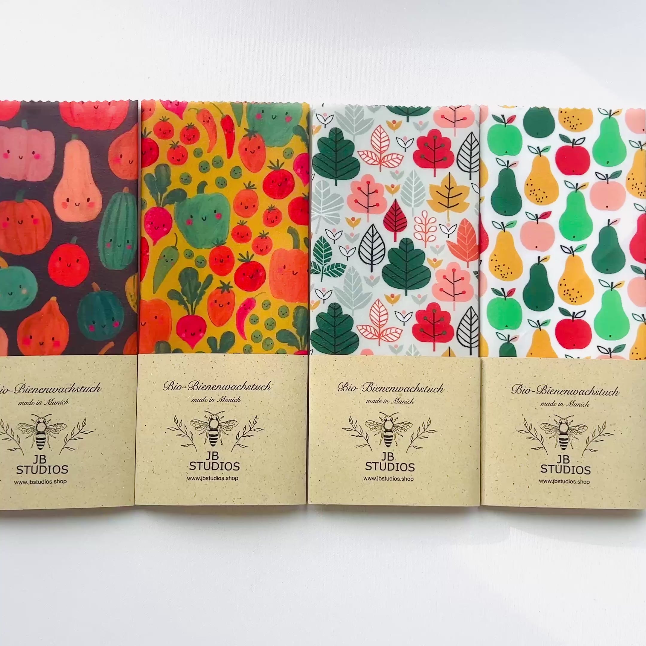 BIO-BIENENWACHSTUCH Happy Vegs 15cm - 50cm